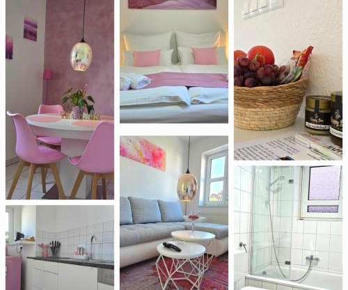 HAPPY HOMES PINK - Up to 5 - Küche - W-LAN - Netflix - Honig - Badewanne