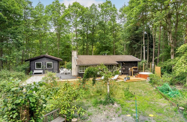 Harmonious cottage in natural colors and tasteful decor.