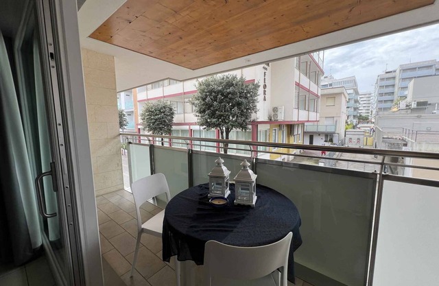 Holiday apartment with balcony and air conditioning