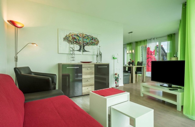Holiday Apartment "Rose" with Large Balcony with Lake View, Wi-Fi & TV