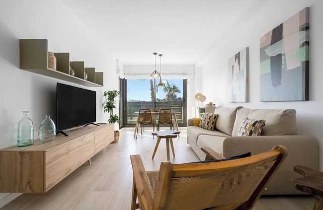 Holiday new Apartment "Garbí By Enjoy Rocas Doradas" with Pool, Private Terrace & Wi-Fi