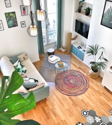 Homelivia, Appart FRIDA, mezzanine, déco raffinée et balcon