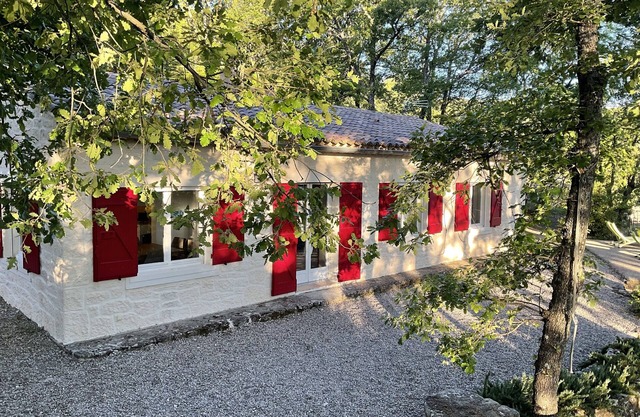 House under the oaks with a pool, peace, and serenity