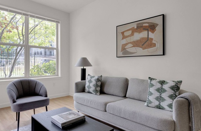 Ideal Assembly Row 1BR w/Gym, W/D, near Assembly T stop, by Blueground
