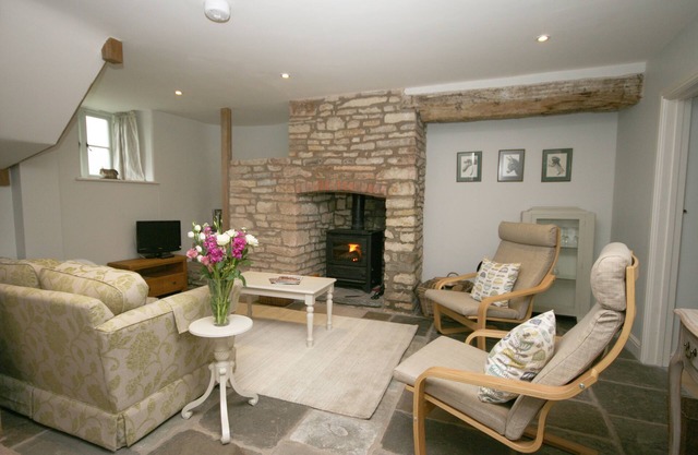 In peaceful rural location within walking distance of lovely pub, near Bath.