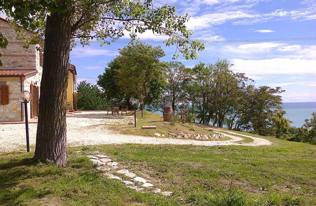 In the Conero Park, with the sea below the house
