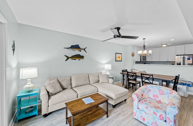 Inviting ocean-side condo with balcony, beach access & tennis - dog-friendly