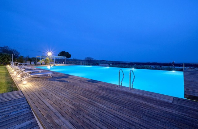 Kaos, holiday home with view in a resort with swimming pool