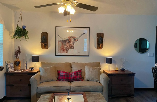 Kerrville Cottage minutes from the 10 Hwy. A perfect blend of city and country.