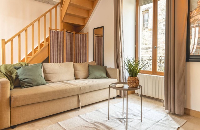 La Petite Cour and its swimming pool, village and forest