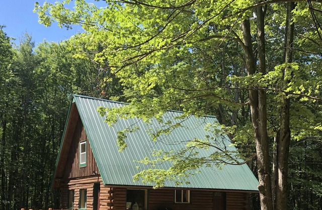 Lakefront Catskills Log Home Our Own Private Lake Fireplace, Boats, Hot Tub!