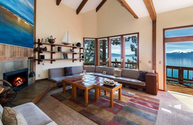 Lakefront Tahoe Cabin with HOT TUB & Pier, Available NOW For Ski Lease