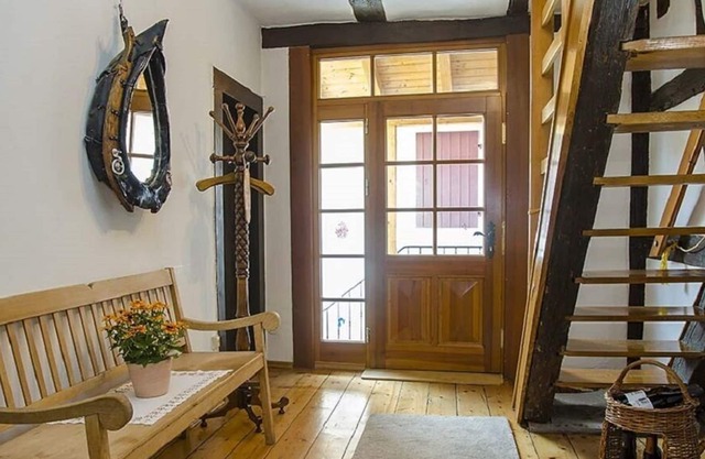 Large holiday apartment with terrace in the romantic sandstone guest house