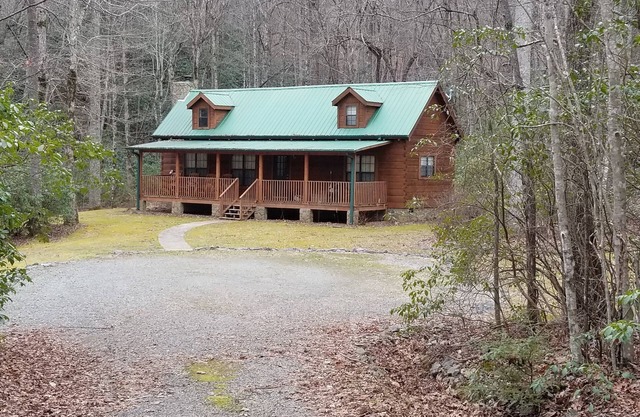 Log Cabin, Trout Pond on 17 Acres, Near Dupont State Forest, very private