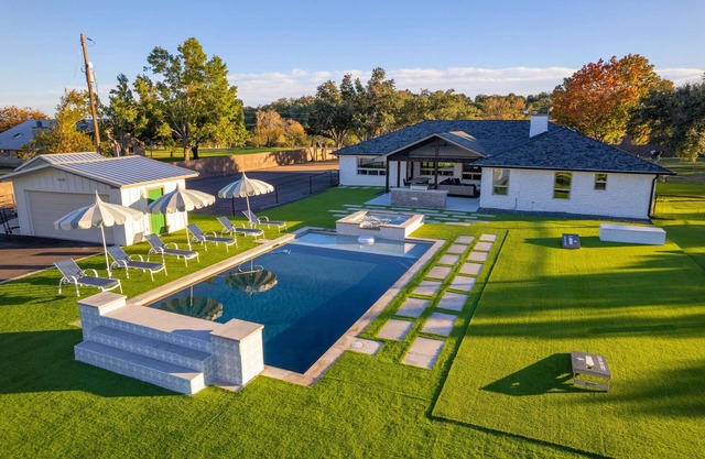 Luxe Modern Escape | Resort Backyard w/Pool, Hot Tub, Court & Kid Friendly Fun!