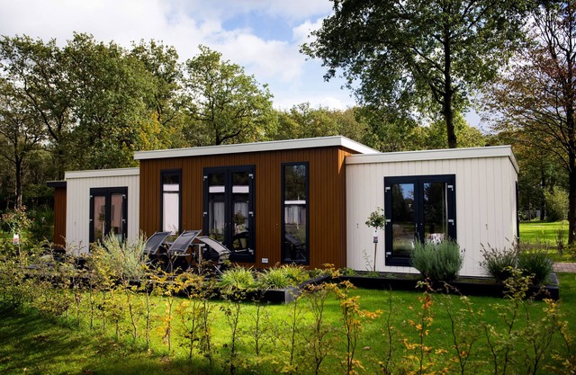 Luxury chalet on beautiful leisure park.