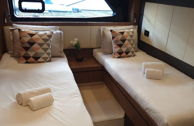 Luxury yacht in a romantic place