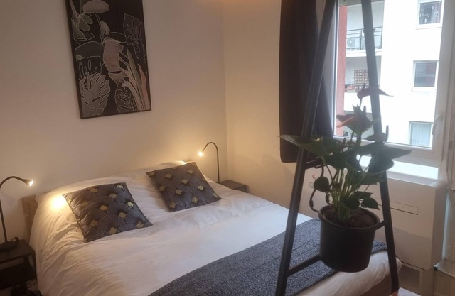 Lyon Monchat Villeurbanne Refurbished studio with air conditioning and parking