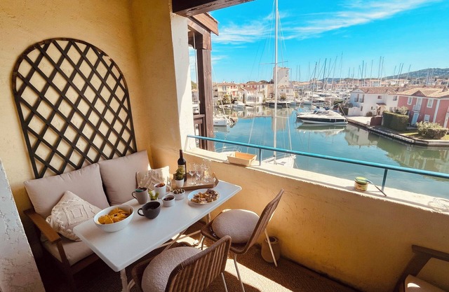 Magnificent view of the Port Grimaud canals