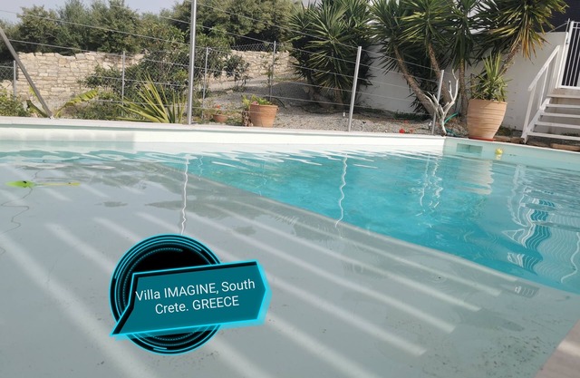 Magnificent Villa Pool, sunset,beach & Spa south coast Crete, kamilari, sea view.