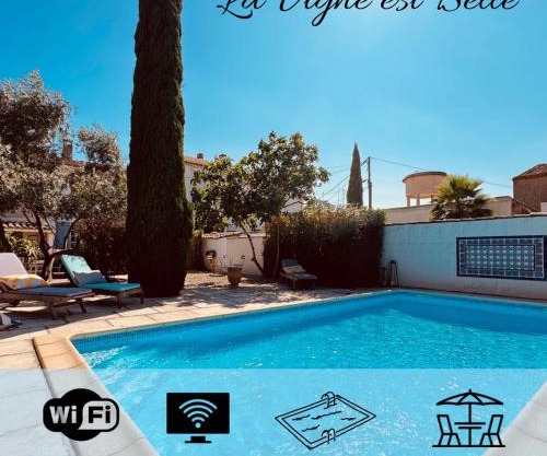 Maison de campagne avec piscine-jardin-wifi