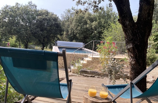 Maison et Piscine sur Jardin Ombragé au Coeur du Luberon