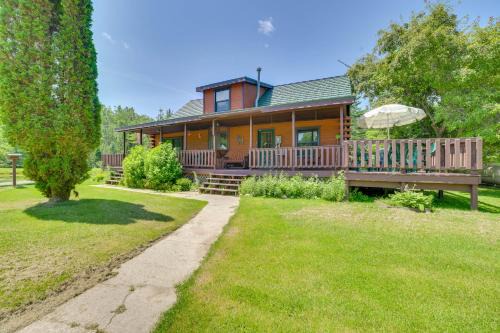 Michigan Cabin with On-Site Fishing Pond and Deck