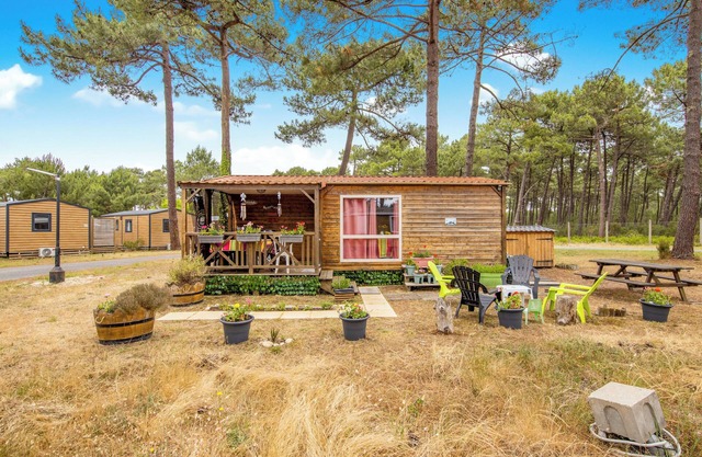 Mobile Home Montalys – 5 guests – Private terrace & garden – 5★ campsite, 200 m from the beach