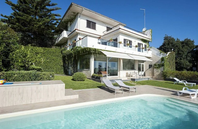 Modern villa with private pool and coastal views