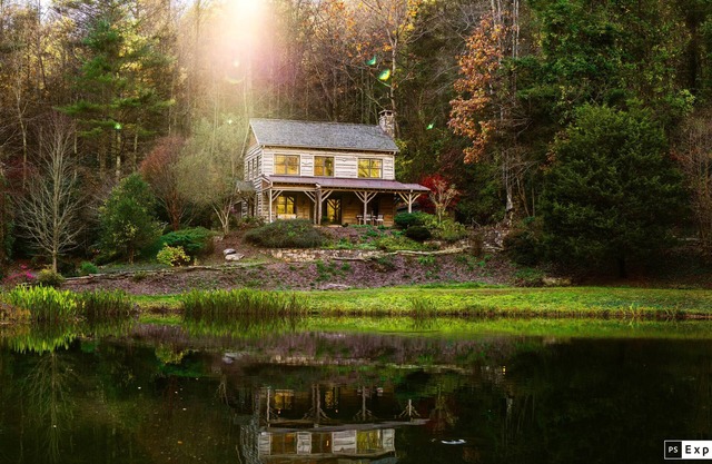 Mountain Escape on 49 acres with pond-streams-trails, 23 mins from AVL airport