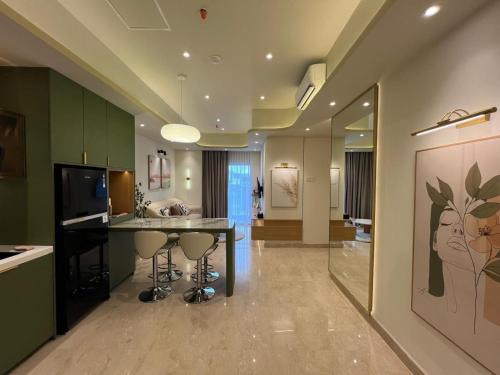 Muji Style 2BR 3 Beds Apartment at Podomoro Medan - Direct Mall