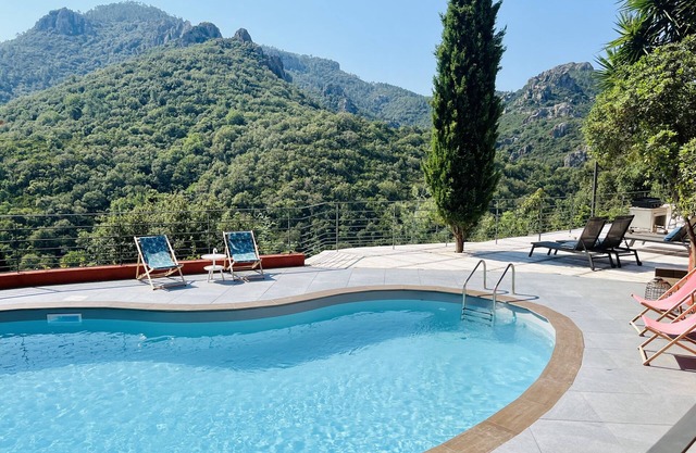 Nature, Pool, Sea. Luxury villa in the Estérel reserve