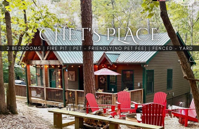 *NEW*Chet's Place FREE PETS King Bed Firepit