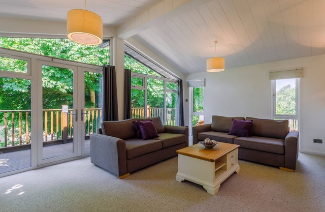 New for 2020. Two bedroom lodge with one master bedroom and one twin room.