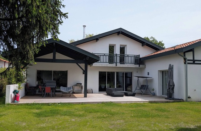 New house with heated pool