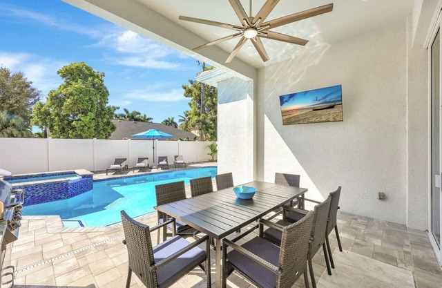 NEW Sand Dollar Retreat | New 4BR w/Pool, Spa & Walk to Vanderbilt Beach