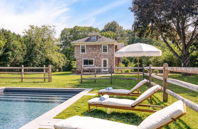 Newly Renovated, Stylish Peconic Retreat with Private Pool, Lush Grounds,.