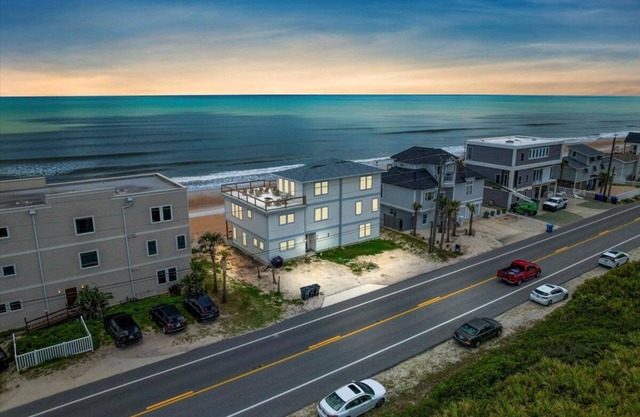 Oceanfront 3BR Retreat Private Beach Access Near St. Augustine