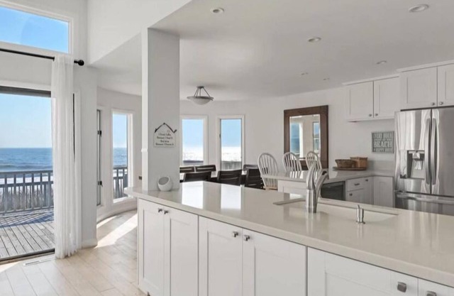 Oceanfront remodeled home with pool, many decks, and awesome water views