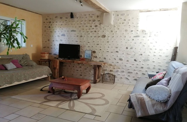 Our gîte les saoumettes welcomes you in front of the Pyrenees mountain range