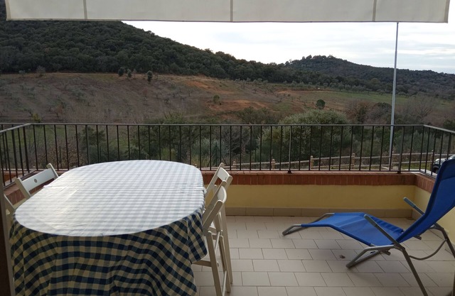 overlooking the Maremma