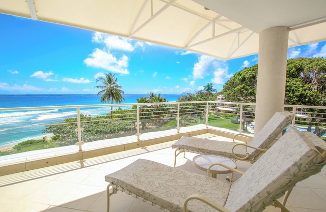 Palm Beach 401, Hastings Barbados, 2 Bdrm Condo. STUNNING Ocean & Garden Views!