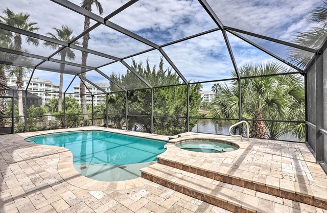 Palm Coast Oasis w/Pool: Steps to Cinnamon Beach!