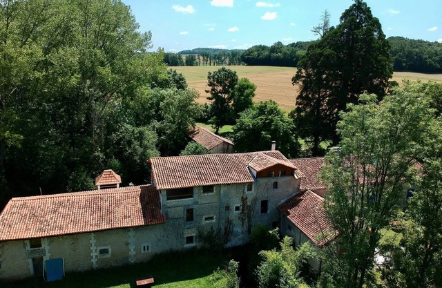 Peaceful restored water mill in the Dordogne.