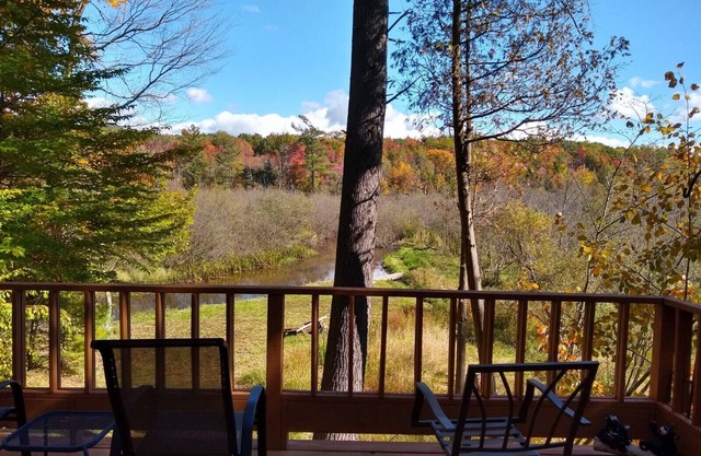 Pentwater River Frontage Overlooking 100s of Wooded Acres