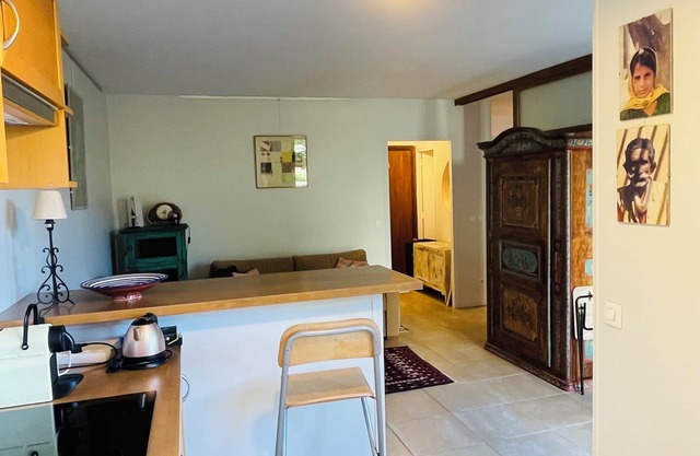 Pleasant, quiet, south-facing 40 m2 apartment facing a 2000 m2 garden.