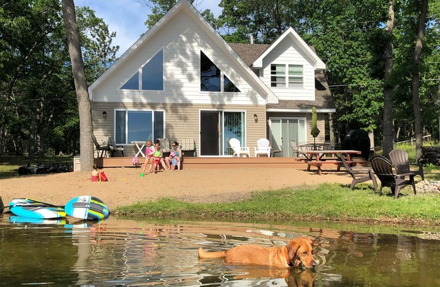 Pontoon available on site to rent.