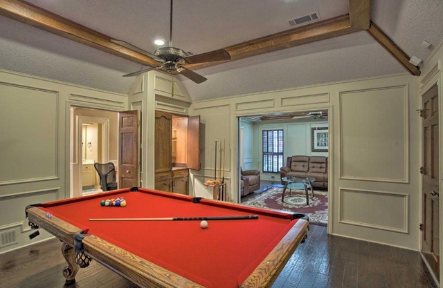 Pool Table, Patio and Grill Idyllic McKinney Home