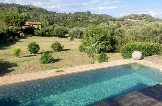 Porto Ercole, Tuscany Coast: Classic Charm in Fabulous 18th c. Farmhouse now Chic Designer Villa w P
