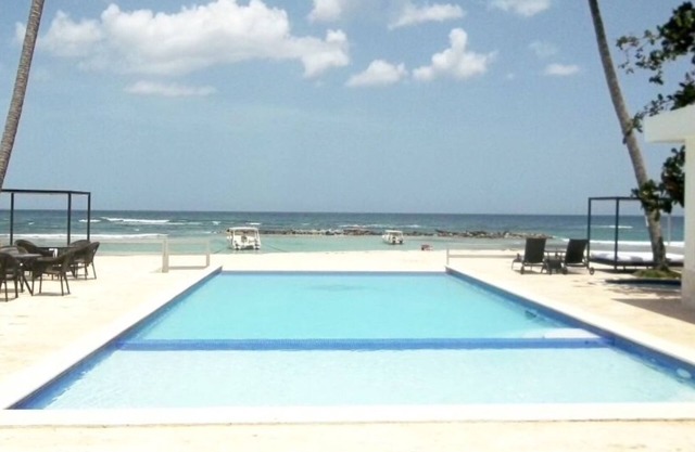 Private Beachfront Property with access to private pool, hot tub and beach!